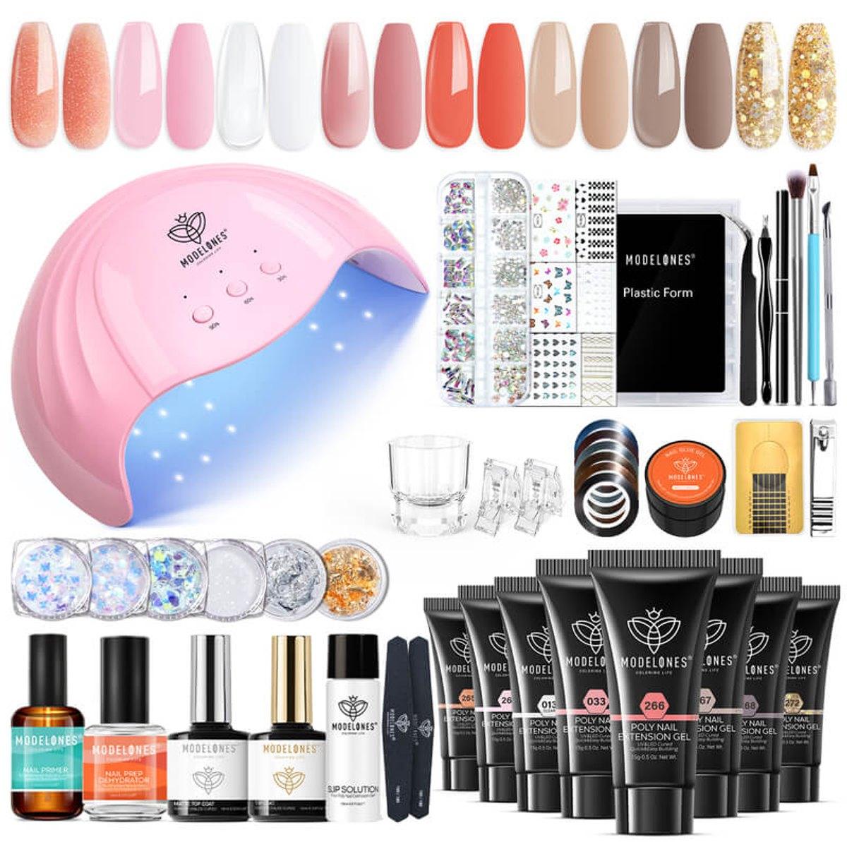 Modelones · Golden Fall Poly Nail Gel Kit